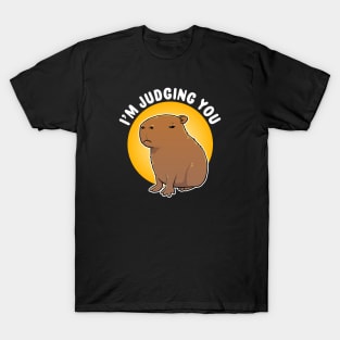 I'm judging you Capybara Cartoon T-Shirt